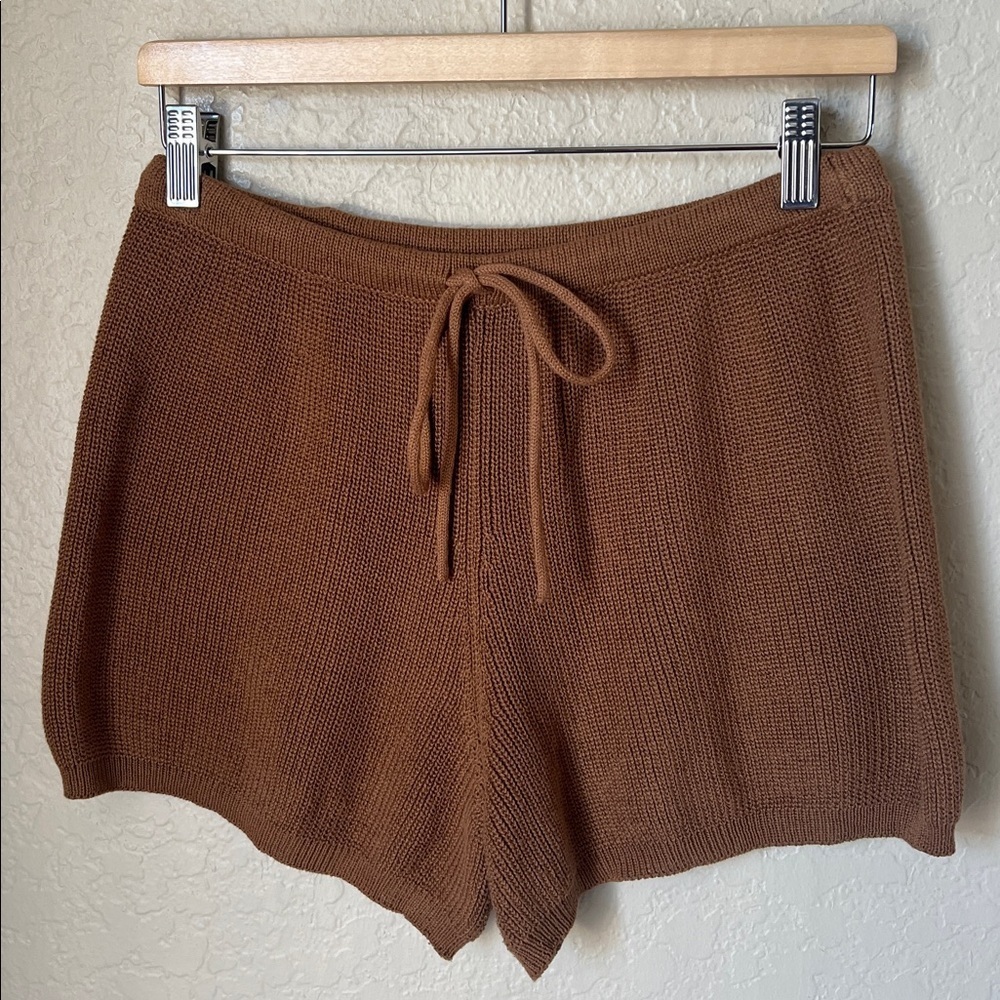 En el mar studio brown knit shorts - Picture 2 of 6